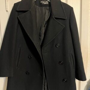Black Double-Breasted Coat